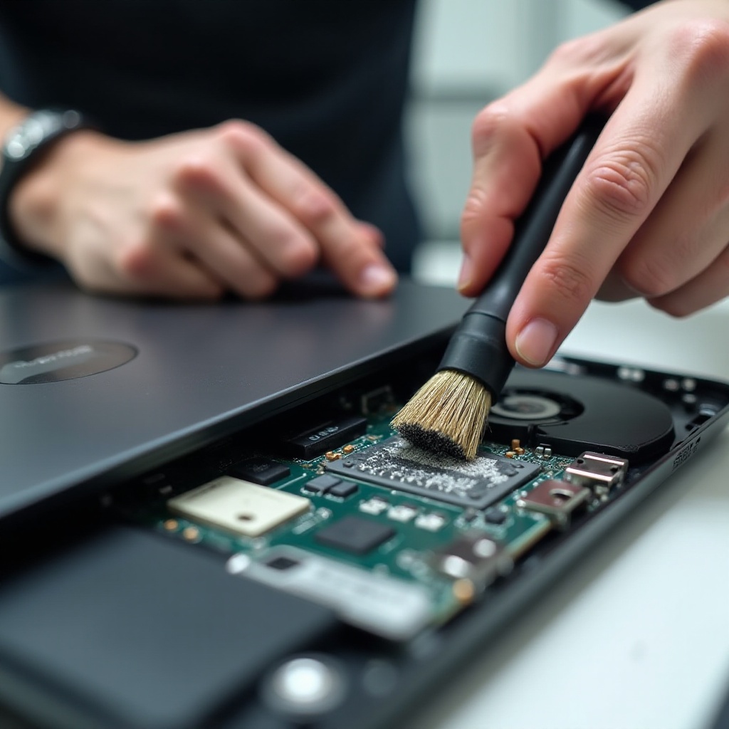 come pulire l'interno di un laptop