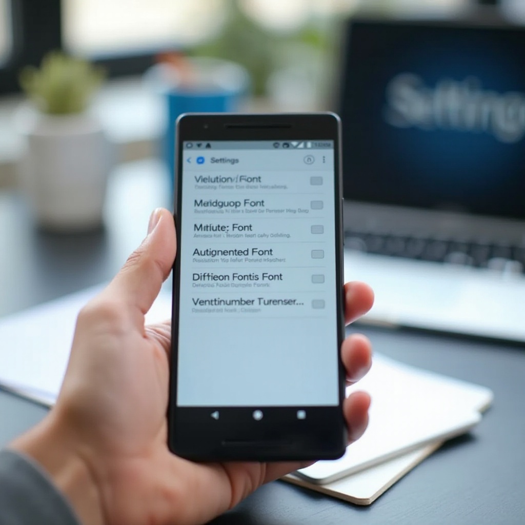 Wie verwendet man heruntergeladene Schriftarten auf Android