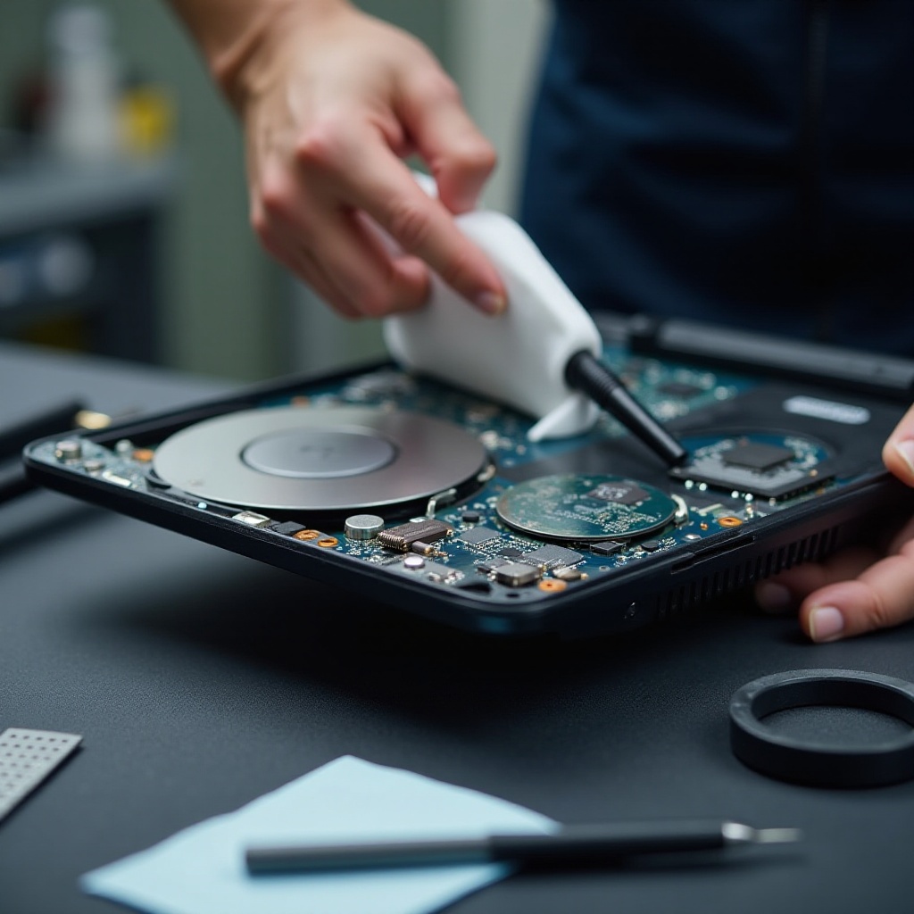 wie man das Innere eines Laptops reinigt