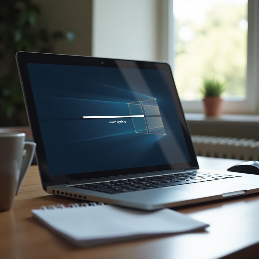 Der Laptop friert während des Windows-Updates ein